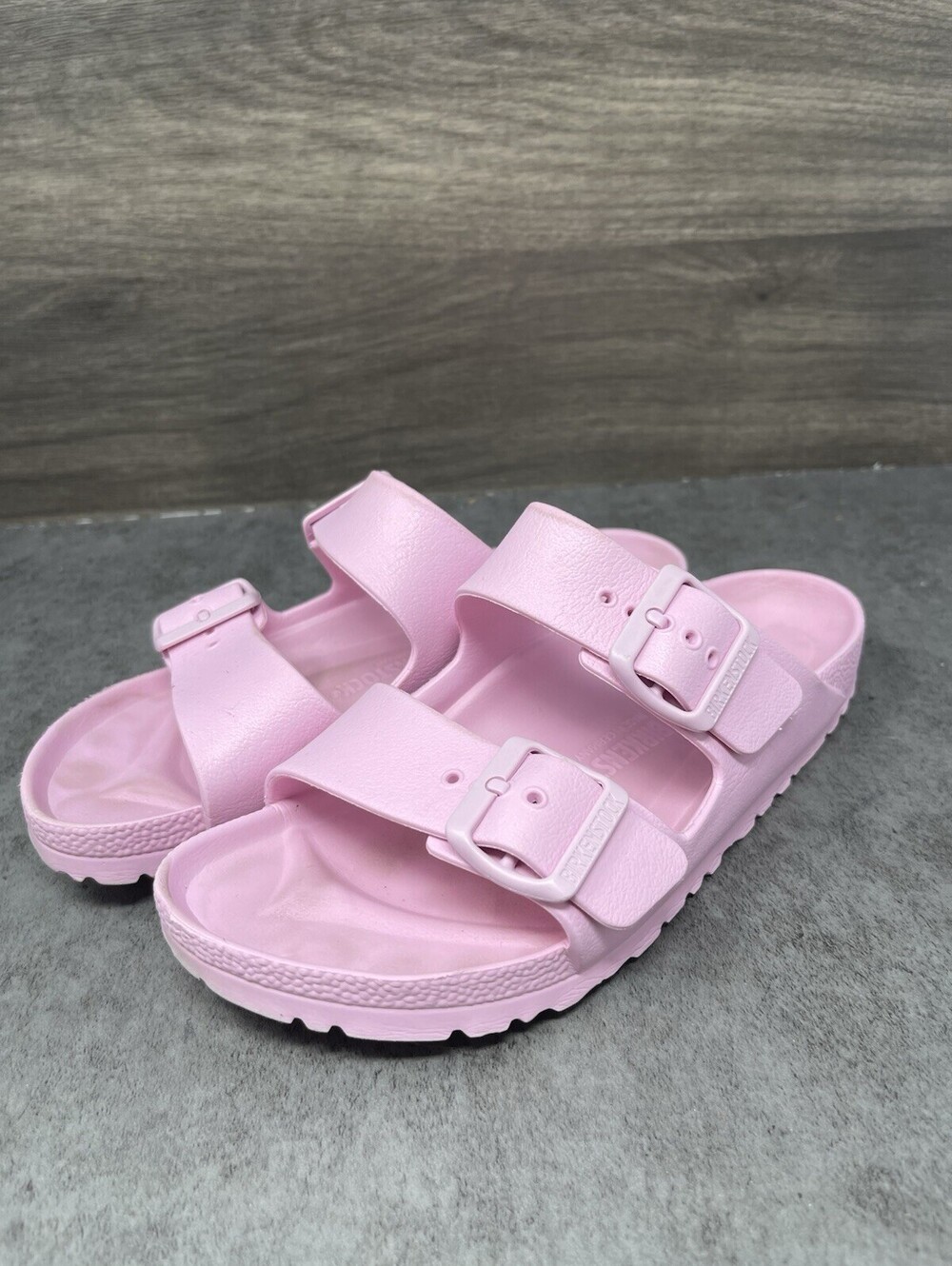 Birkenstock EVA Sandals Womens Size 6 (37) Pink Rubber Slide Slip On - Picture 2 of 8